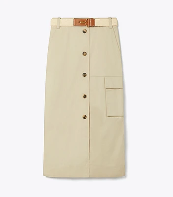 Cotton Poplin Skirt