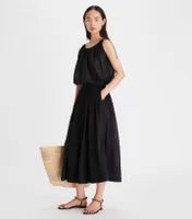 Cotton Silk Mid-Length Skirt