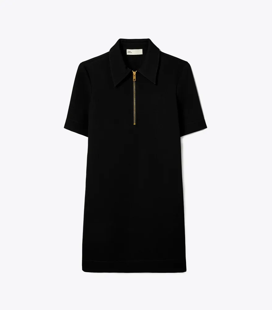 Crepe Polo Dress