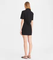 Crepe Polo Dress