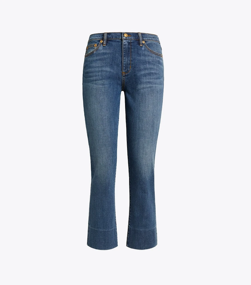 Cropped Boot-Cut Jean
