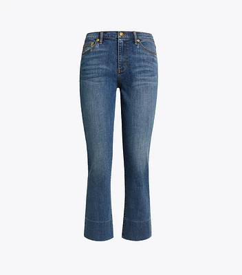 Cropped Boot-Cut Jean