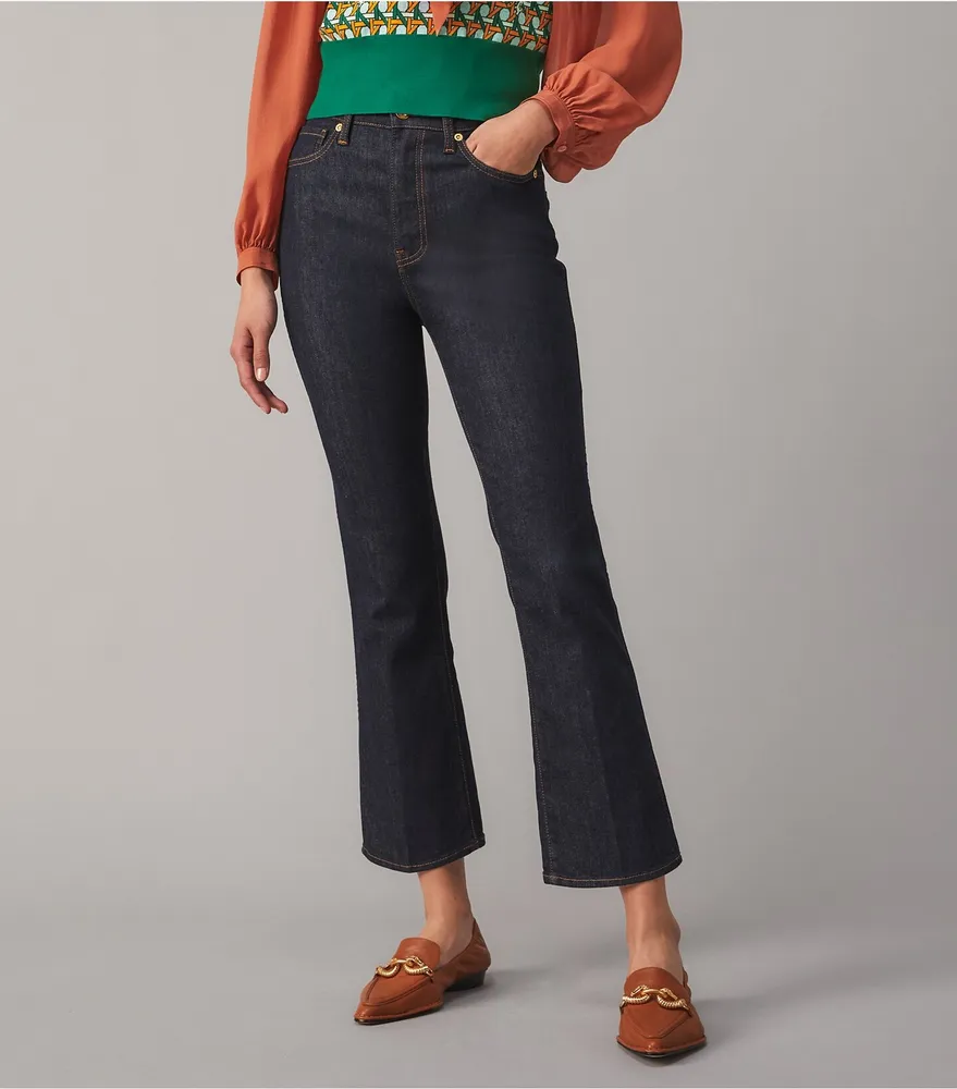 Cropped Boot-Cut Jean