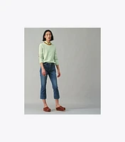 Cropped Boot-Cut Jean