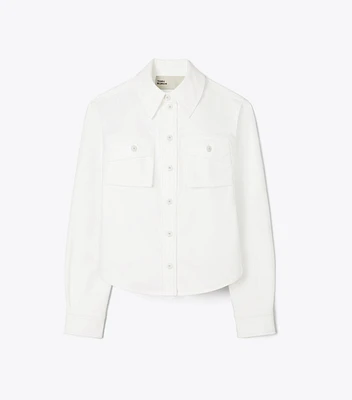 Cropped Cotton Jacket