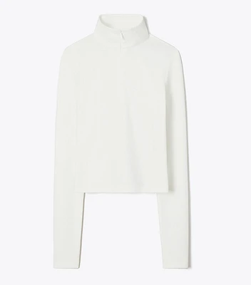 Cropped Jacquard Top