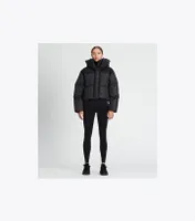 Cropped Logo Down Jacket