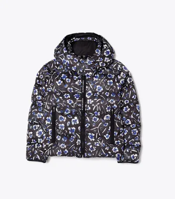 Tory Sport Floral-Print Packable Performance Jacket