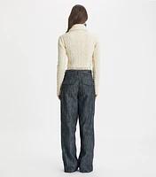 Cropped Wool and Silk Jacket