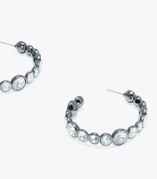 Crystal Hoop Earring