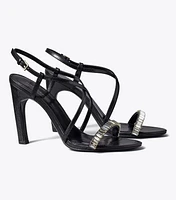 Crystal Strappy Heeled Sandal