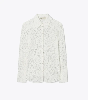 Cuffed Lace Buttondown