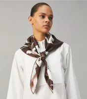 Daisy Double-Sided Silk Square Scarf