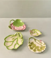 Decorative Leaf Plates, Set of 4