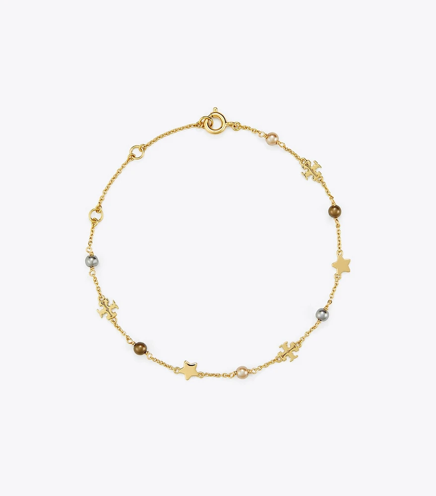 Delicate Kira Pearl Chain Bracelet