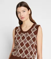 Diamond Jacquard Vest