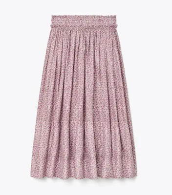 Ditsy Floral Ruched-Waist Skirt