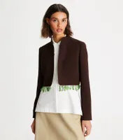 Double-Faced Wool Cropped Jacket