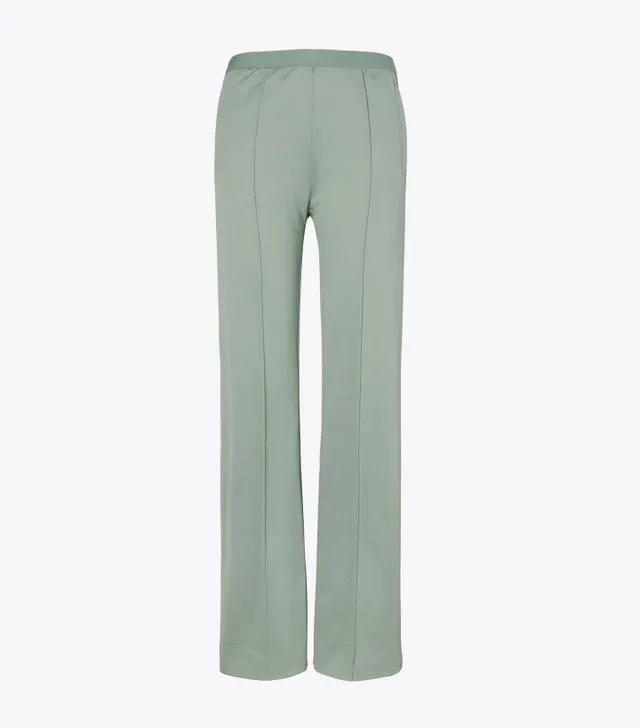 Tory Sport Tory Burch Double Knit Track Pant In Tory Navy/new Ivory