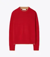 Double Layer Cashmere Crewneck