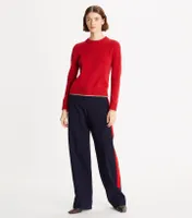 Double Layer Cashmere Crewneck