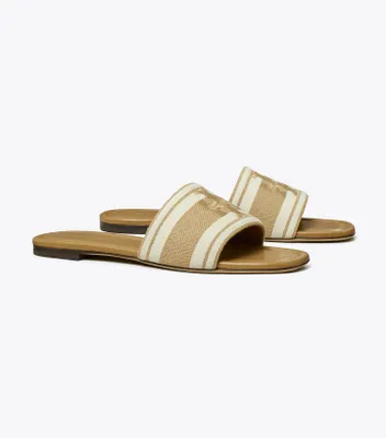 Double T Jacquard Slide