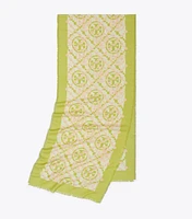 Double T Monogram Oblong Scarf