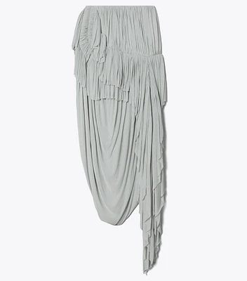 Draped Jersey Skirt