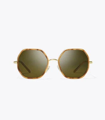 Eleanor Chain Geometric Sunglasses