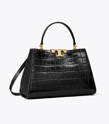 Eleanor Croc-Embossed Satchel