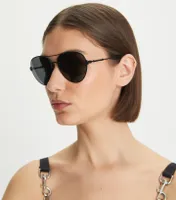 Eleanor Metal Pilot Sunglasses