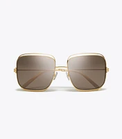 Eleanor Oversized Metal Square Sunglasses