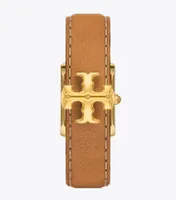 Eleanor Watch, Brown Leather/Gold-Tone Stainless Steel, 25 X 36 MM