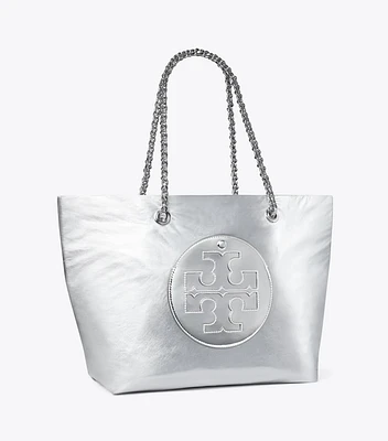 Ella Chain Metallic Tote