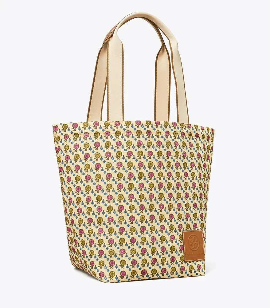 Tory Burch Ella Floral Canvas Tote Bag