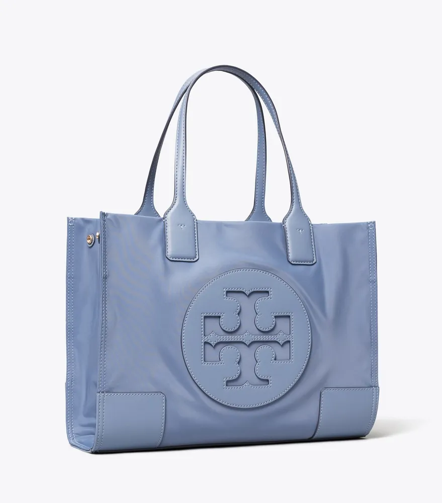Tory Burch Blue Nylon and Leather Ella Tote Tory Burch