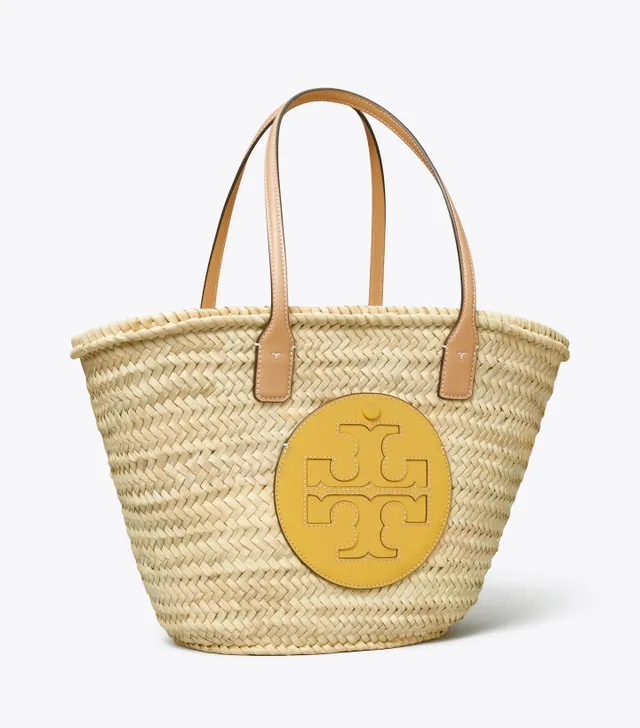 Ella Straw Basket Tote: Women's Handbags, Tote Bags