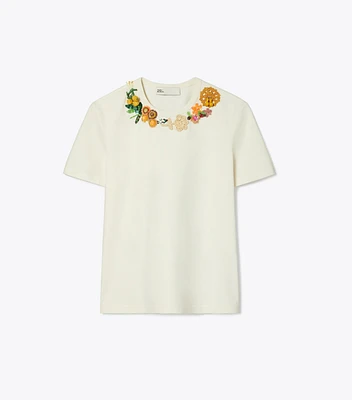 Embellished Cotton T-Shirt