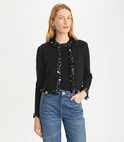 Embellished Cropped Cardigan