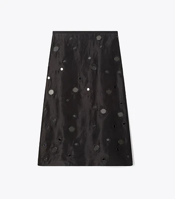 Embellished Mirror Skirt