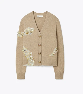 Embellished Snake Cardigan