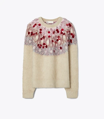 Embellished Wool Sweater