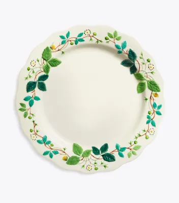 Embossed Flower Dinner Plate, Set of 2