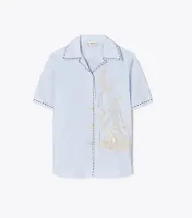 Embroidered Camp Shirt