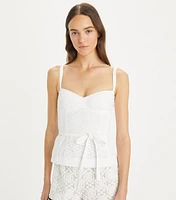 Embroidered Cotton Broderie Anglaise Top