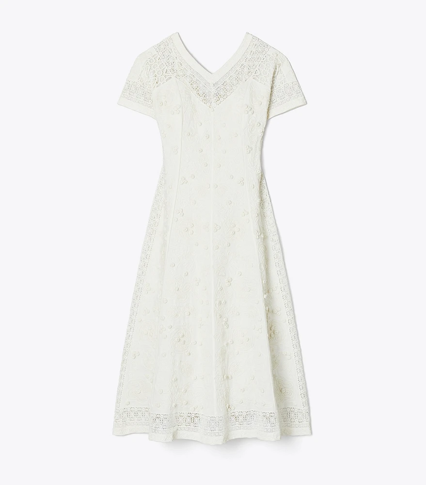 Embroidered Linen Dress