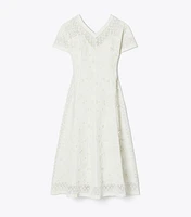 Embroidered Linen Dress