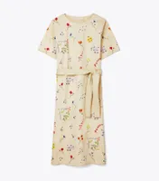 Embroidered Shift Dress