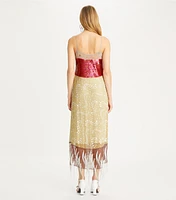 Embroidered Slip Dress