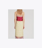 Embroidered Slip Dress